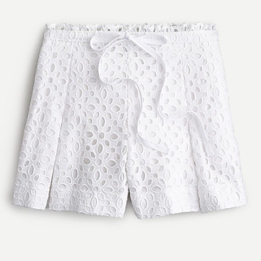 J.Crew NWT Embroidered Eyelet Shorts size 6 - Picture 4 of 9